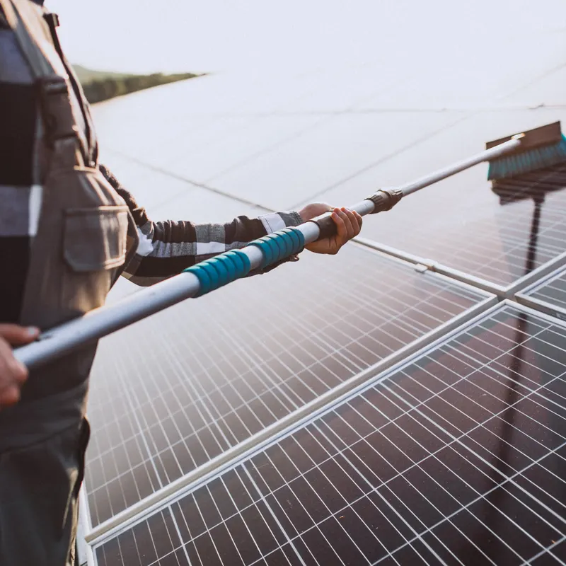 Solar arrays cleaned for peak output