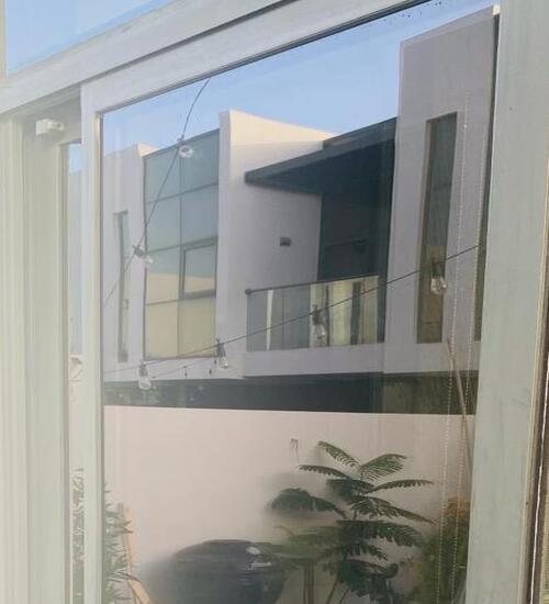 Exterior glass after cleaning